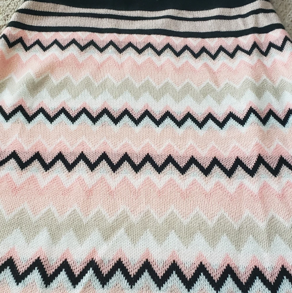 7th Avenue s heart beat zig zag stretch convertible tube sweater skirt/ dress - Picture 6 of 9